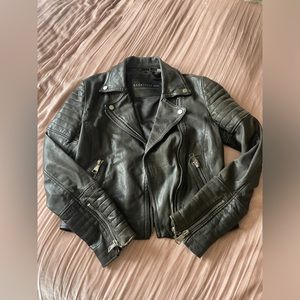 Bagatelle genuine black leather motorcycle jacket